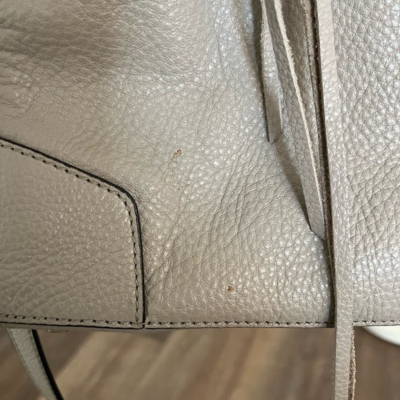 Rebecca Minkoff Gray Taupe Regan Satchel Purse - Picture 3 of 9